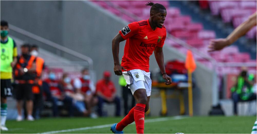 Nuno Tavares in action for Benfica. Photo: Getty Images.