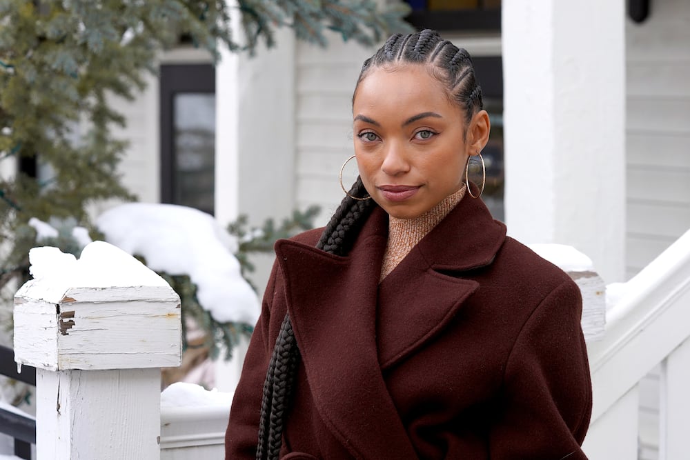Logan Browning attends Stacy’s Roots to Rise Market