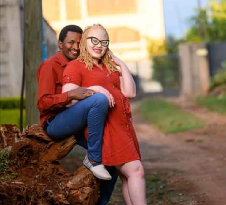 Albinism ambassador Jane Waithera and fiancee share sweet photos of their beautiful love