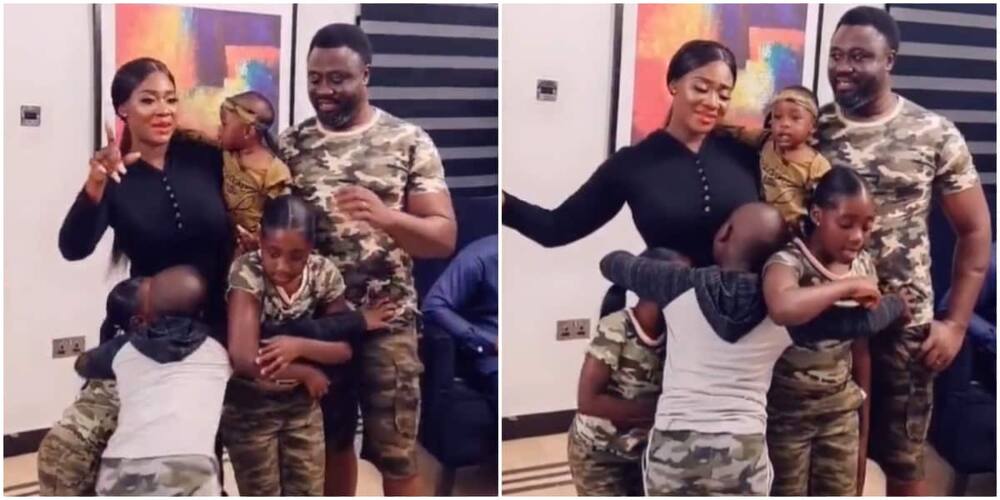 Mercy Johnson is a proud mum of four.