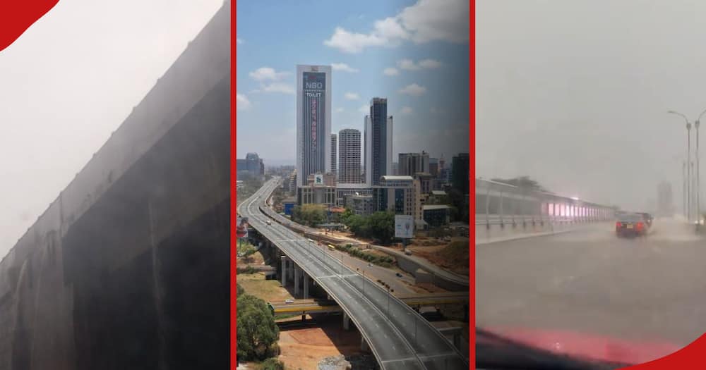 Wakenya Waduwazwa na Video za Nairobi Expressway Iliyofurika Kufuatia Mvua Kubwa Nairobi