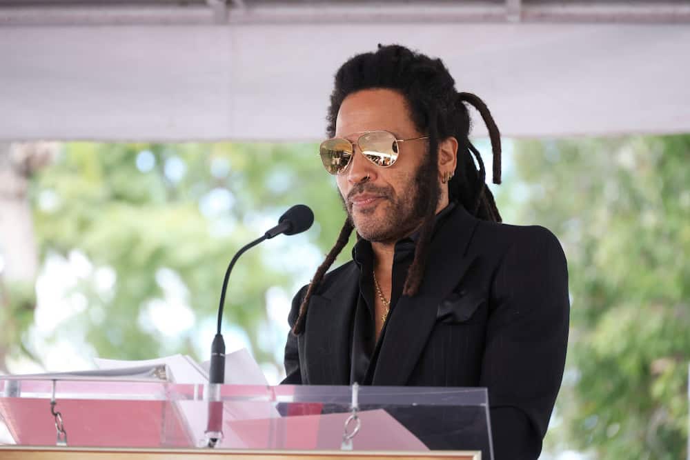 Lenny Kravitz at the star ceremony where Lenny Kravitz is honored with a star on the Hollywood Walk of Fame