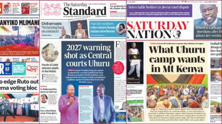 Kenyan Newspapers Review: Moi's Grandson Continues to Disobey Court, Vanishes to Avoid Father Duties