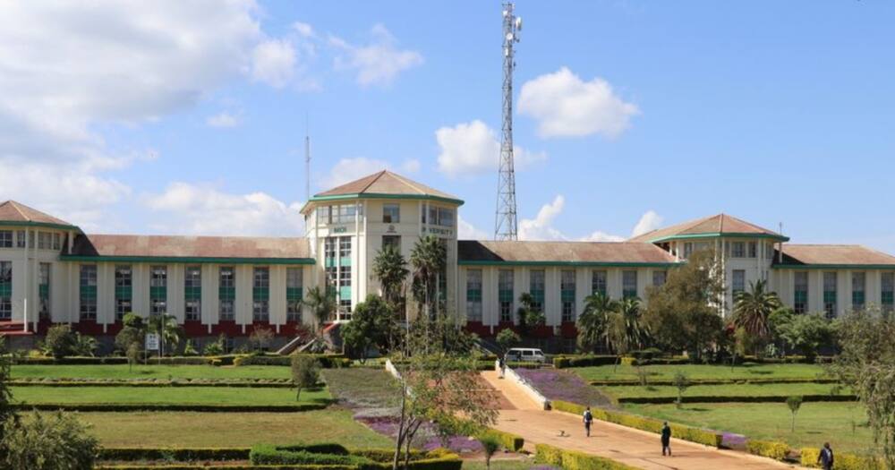 Moi University administration block.