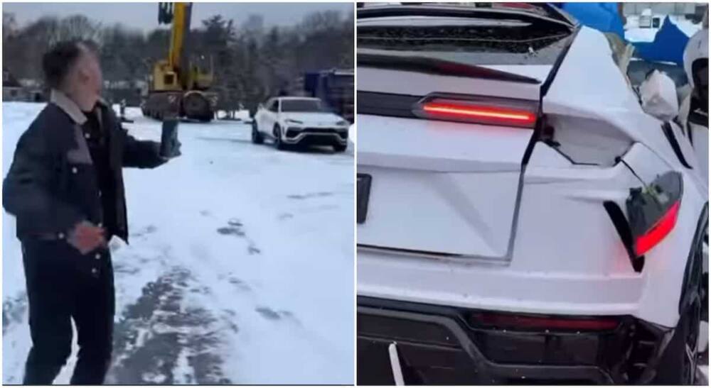 Man destroys his Lamborghini Urus.