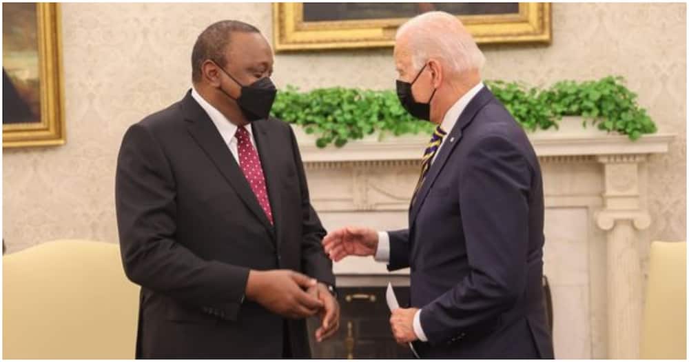President Uhuru Kenyatta and US President Joe Biden.