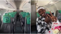 David Moya Excited after South Sudan Client Books Entire Plane For Him :"Me, Myself and I"