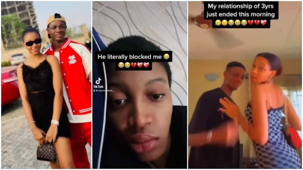 She Don Chop Breakfast: Reactions As Young Lady Becomes Sad on Her Bed After Boyfriend of 3 Years Broke Up