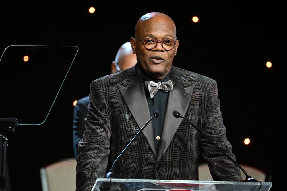 Samuel L. Jackson speaks at the 36th Annual Morehouse College "A Candle in the Dark" gala