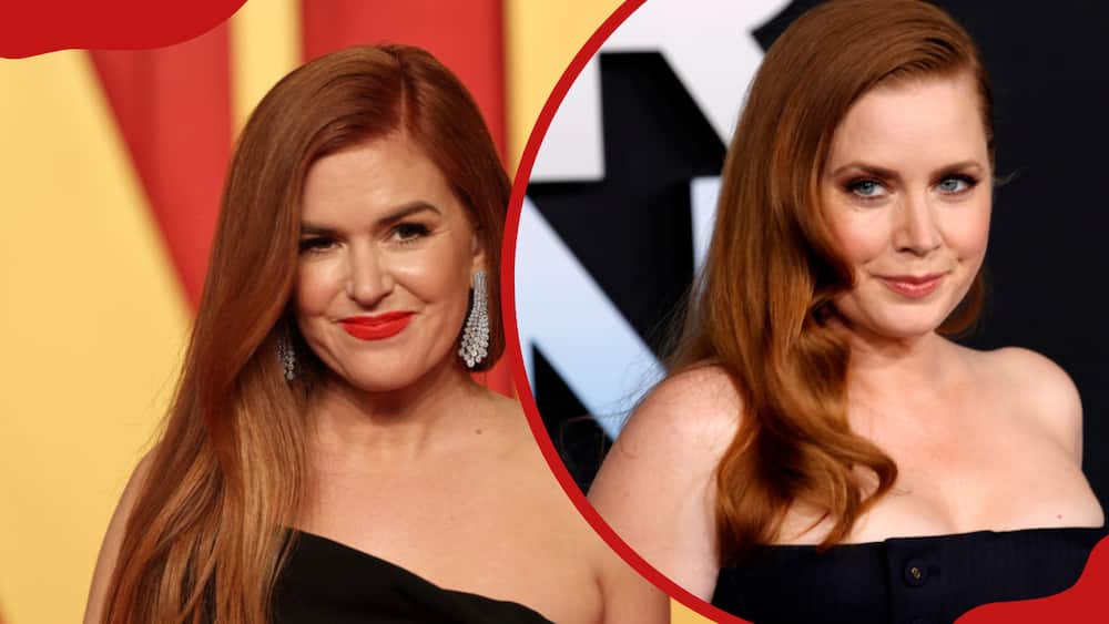 Isla Fisher at the 2024 Vanity Fair Oscar Party and Amy Adams attends the "Dear Evan Hansen" Los Angeles Premiere