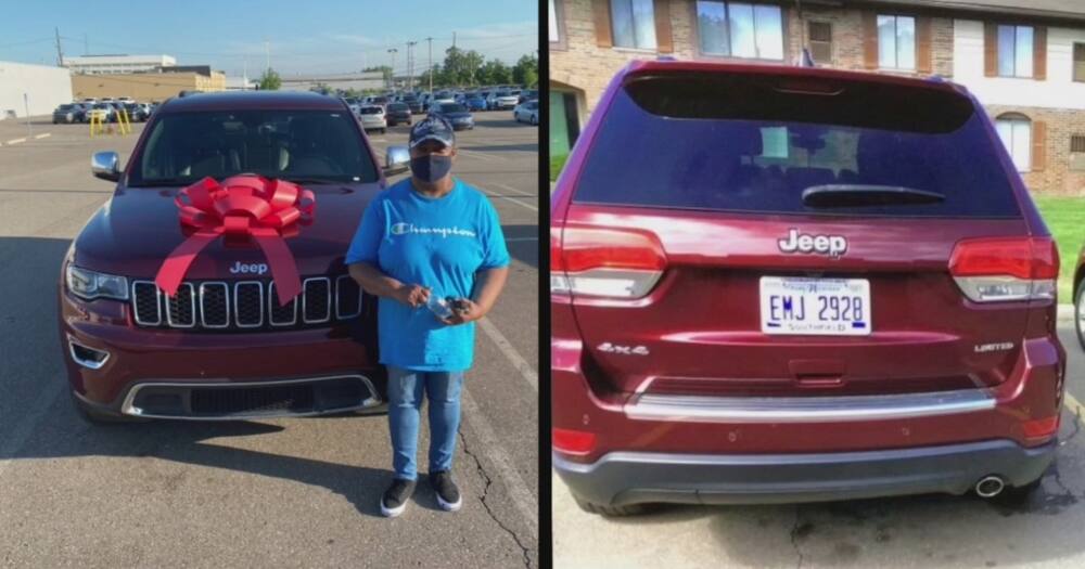 Man starts fundraising to buy his mum a new car after his Jeep is stolen.