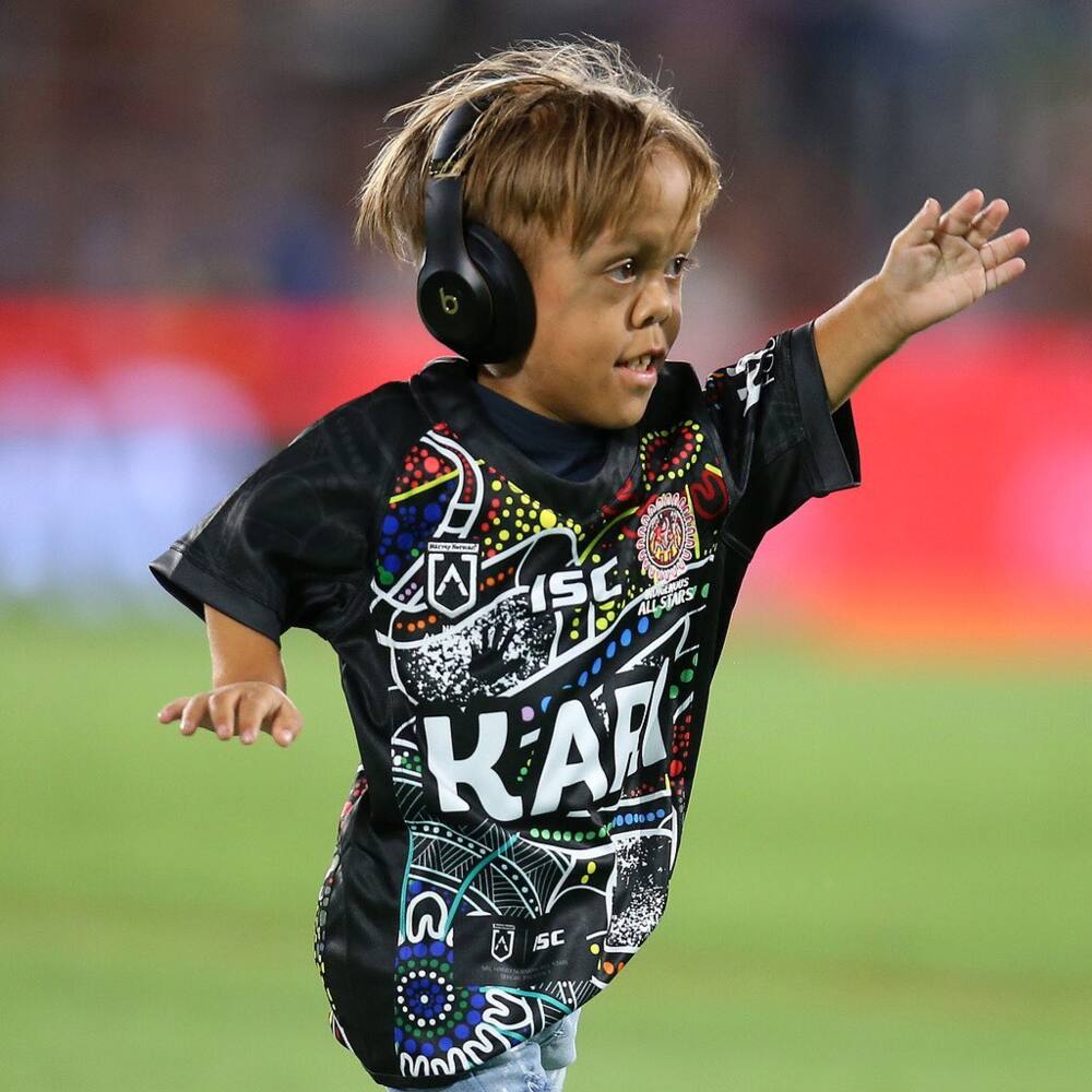 Quaden: Bullied Australian boy leads out all-star rugby team in front of thousands of fans