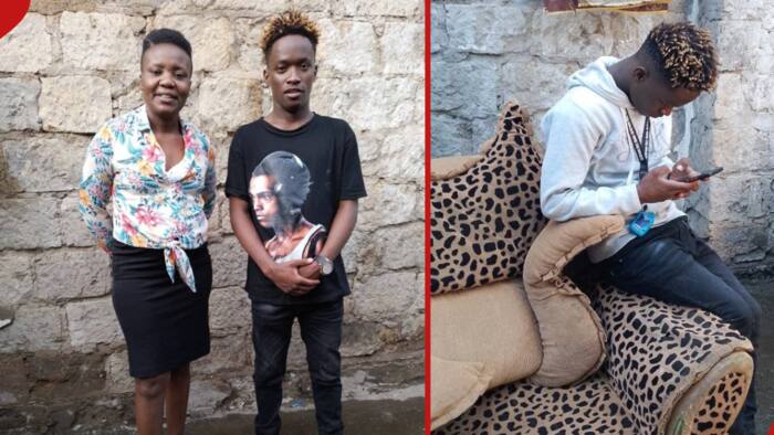 Nairobi Woman Gifts Young Boy She Mentored Mattress, Utensils and Cosy Sofa: "Starting Life"