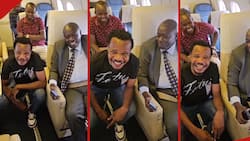 Peter Salasya Excited to Fly in Rigathi Gachagua Plane, Praises His English: "Ako Top Bana"