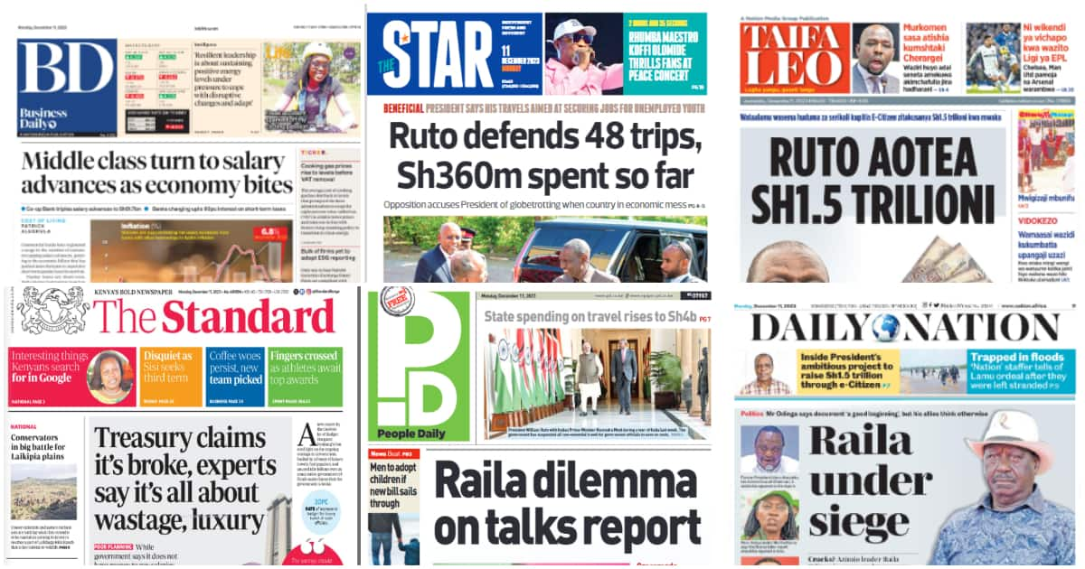 Kenyan Newspapers Review: William Ruto’s Govt Spends KSh 4.3b On Travel ...