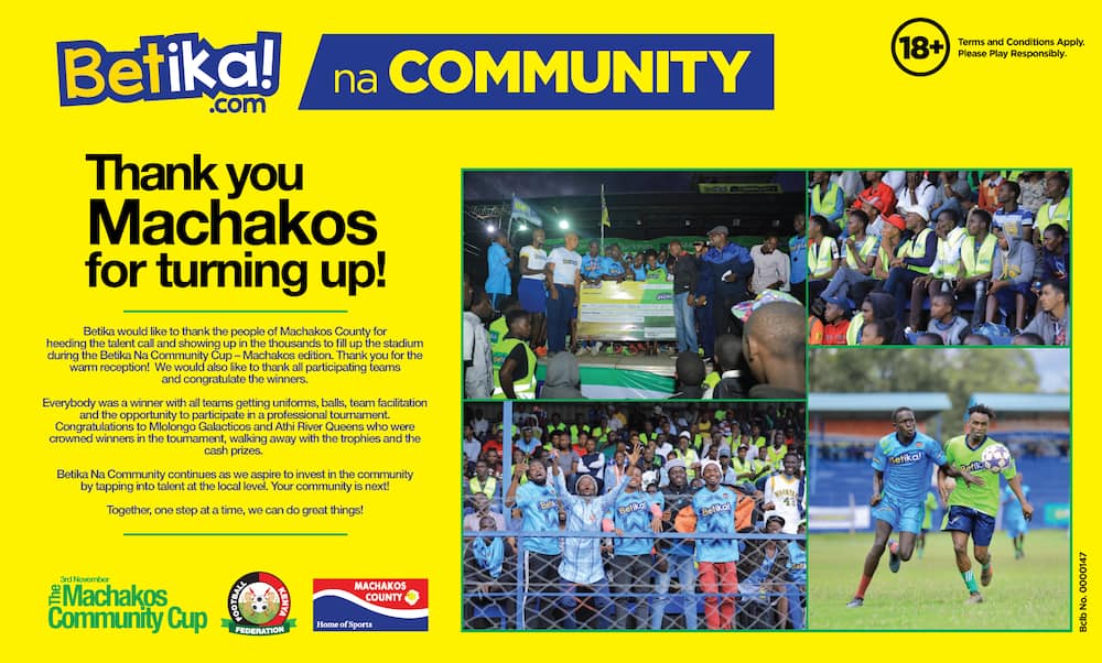 Betika launches the first Betika Na Community Cup in Machakos