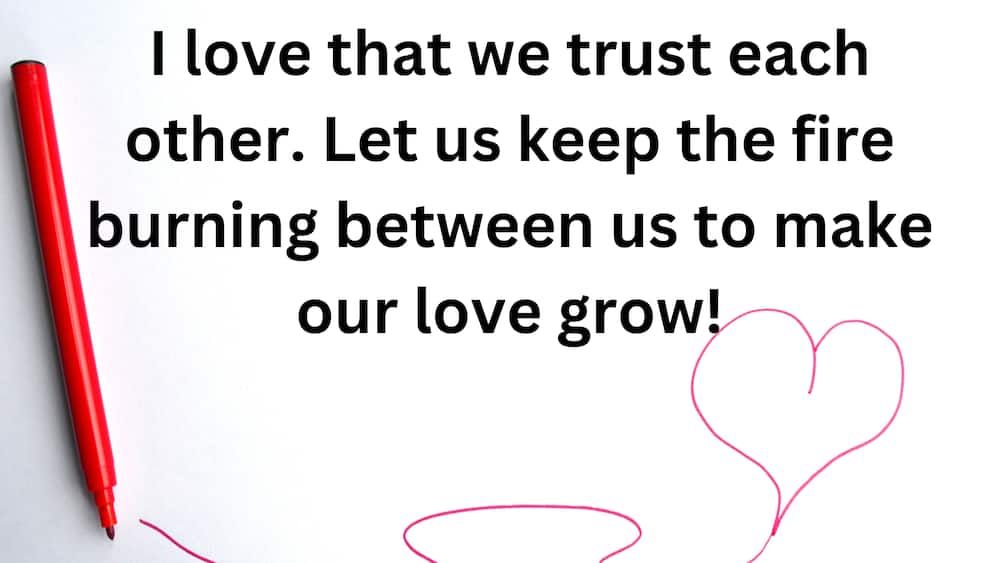 Love and Trust Message in Relationships