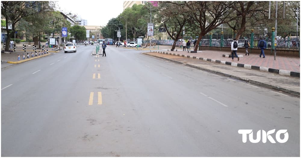 Most streets in the CBD remained deserted after the August 9 election.
