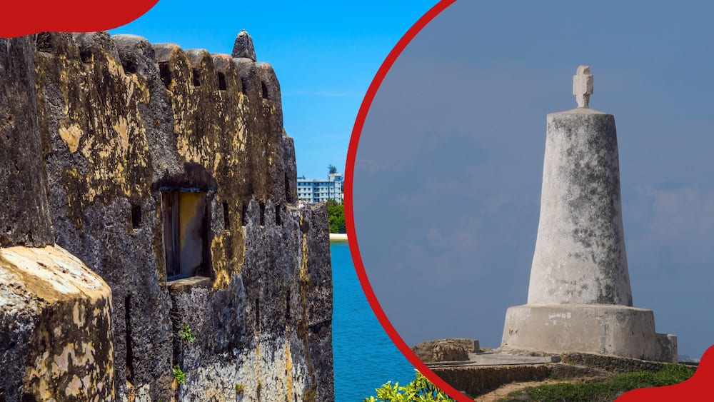 Fort Jesus and Vasco da Gama pillar in Kenya
