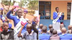 Laura Tendo: 14-Year-Old Vihiga Model Offers Female Candidate Pads As They Start KCPE, KCSE