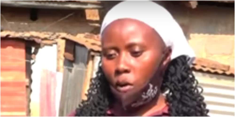 Nancy Wanjiku came home to find her burial plans underway. Photo: Screengrab from Inooro TV.