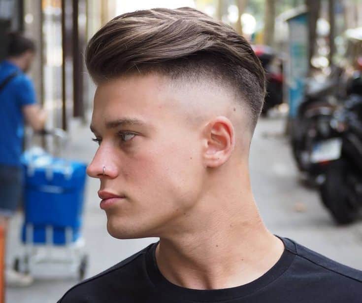 Undercut hairstyle for a diamond face shape male
