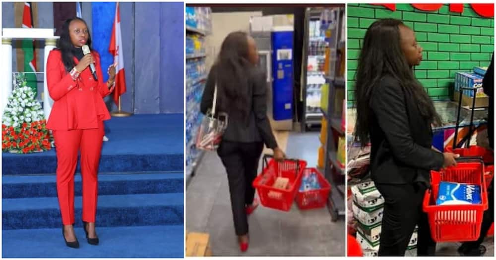 Charlene Ruto was nicknamed 'Quickmart Ivanka' and she trolled KOT by showing up at the supermarket. Photo: Charlene Ruto.