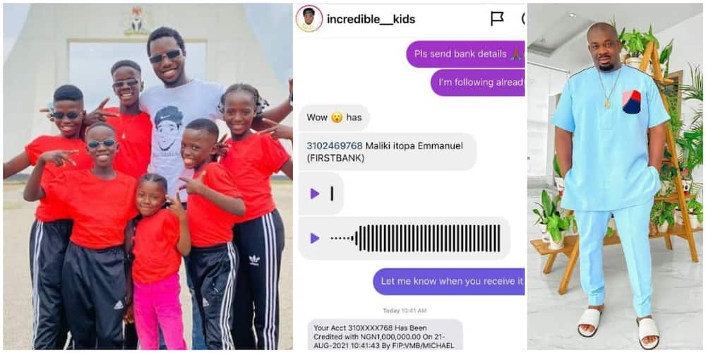 Social media reacts as Don Jazzy splashes N1 million on talented kid entertainers