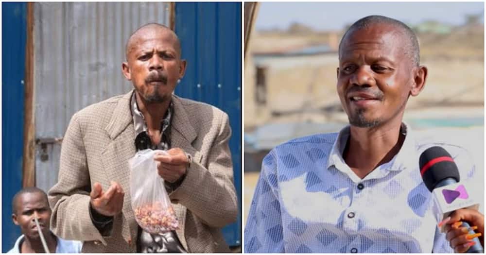 Githeri Man became famous after being photographed with succotash on a voting queue.