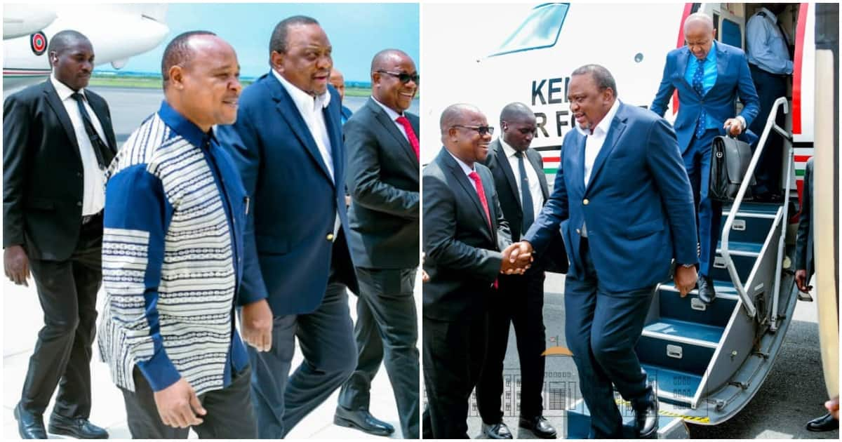 Uhuru Arrives In Burundi For DRC Peace Talks Aboard Kenya Air Force Jet ...