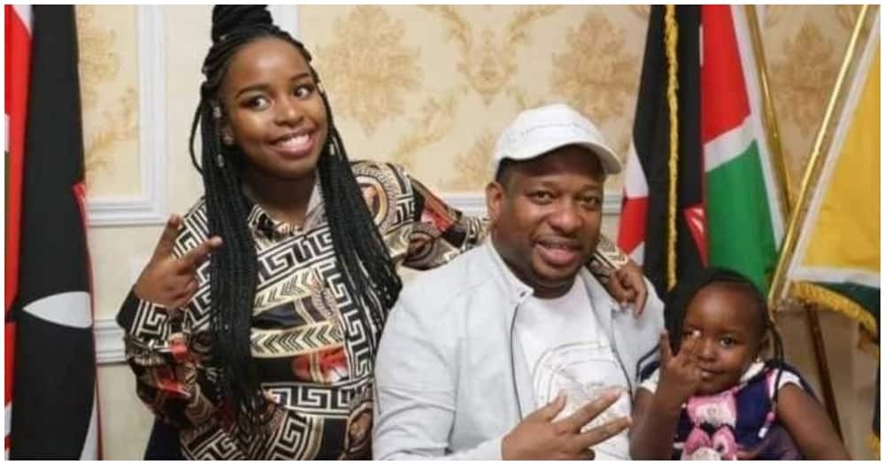 Mike Sonko celebrates daughter Saumu Mbuvi on her birthday.