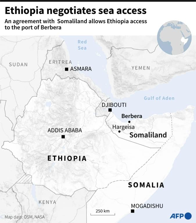 Ethiopia negotiates sea access