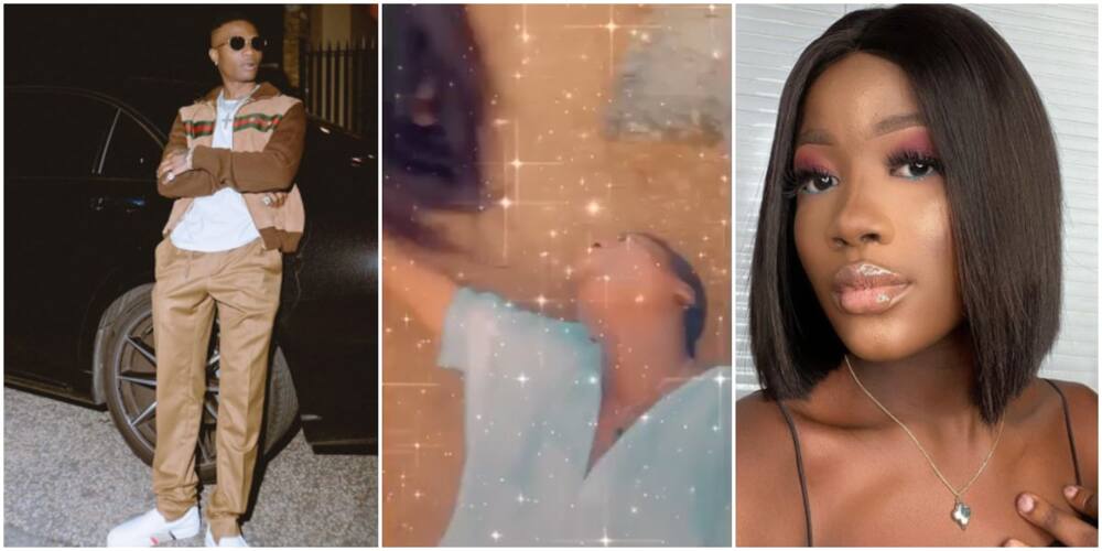 Lady cries in excitement as Wizkid follows her on Instagram