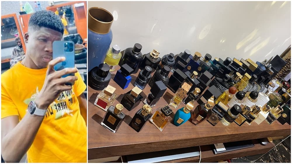 Man showcases his amazing collection of perfumes in viral photo, stirs massive reactions
