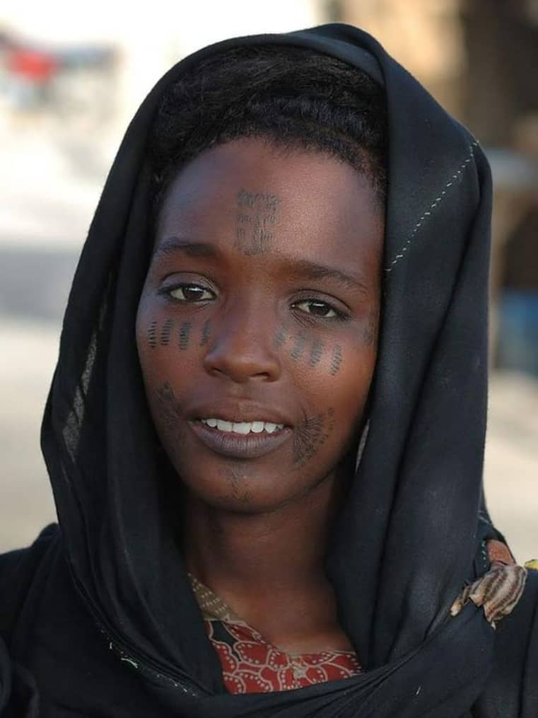 Nigerian tribal tattoo