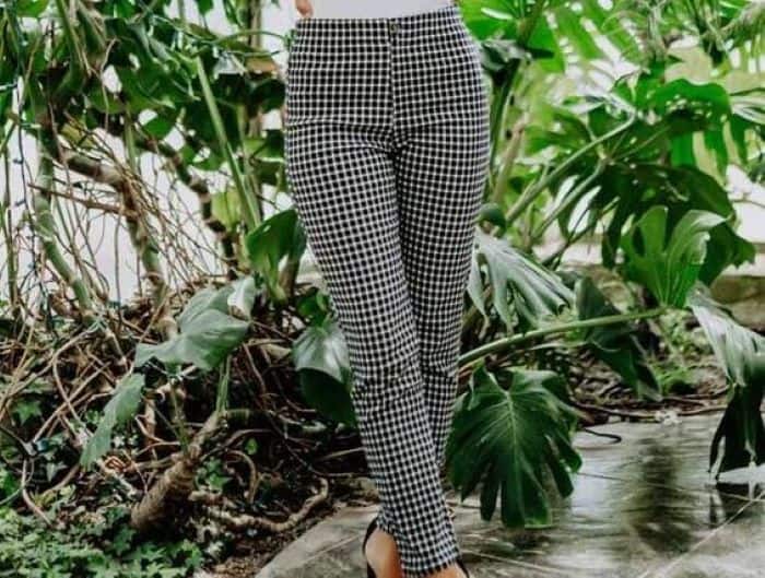 top and trouser material style for ladies
