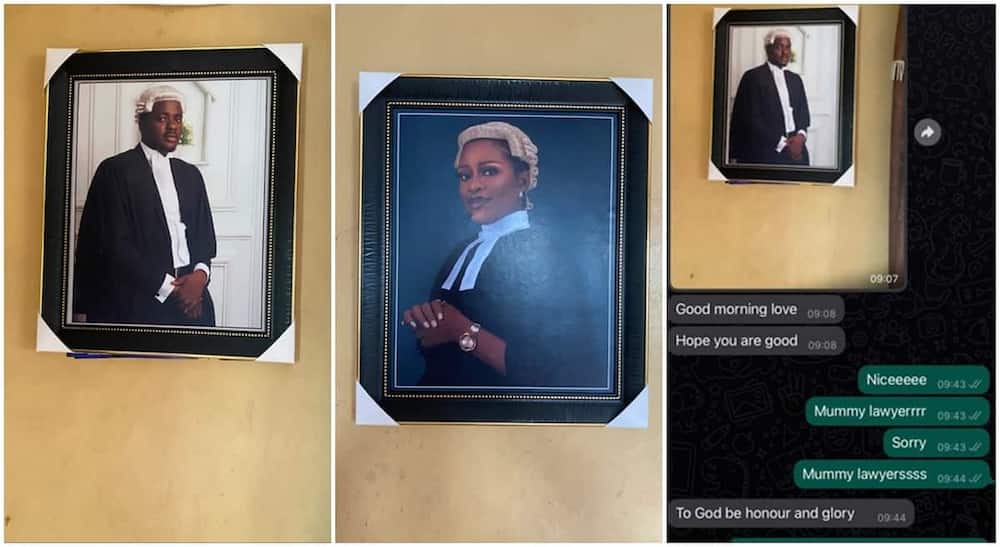 Nigerian mum shows of her kids who are all lawyers.