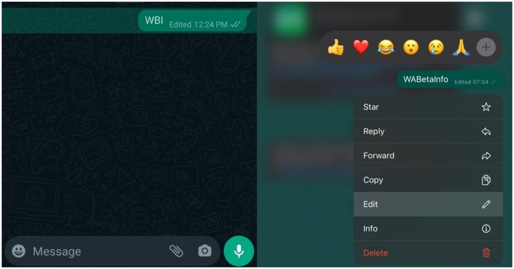 The editing feature will allow only the sender of the message to make changes.