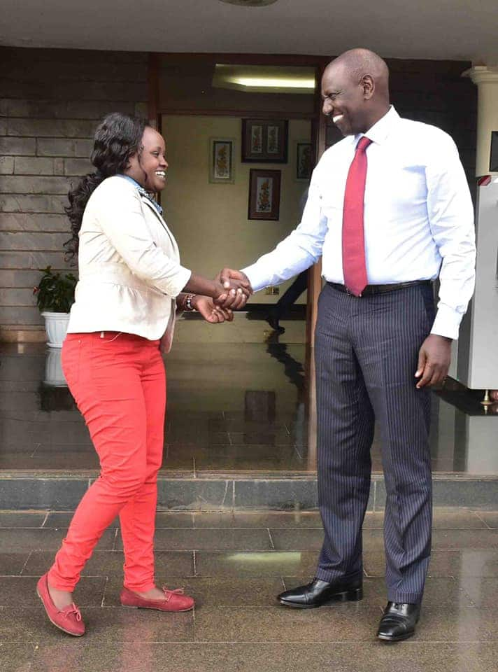 William Ruto's dress code challenge star Florence Jepkorir meets DP at Karen