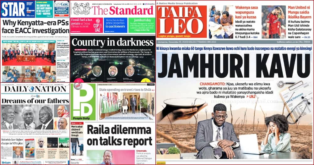 Kenya Newspapers Review, December 12
