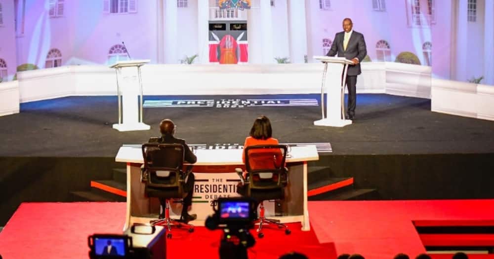 William Ruto showed up alone during the tier one presidential debate.
