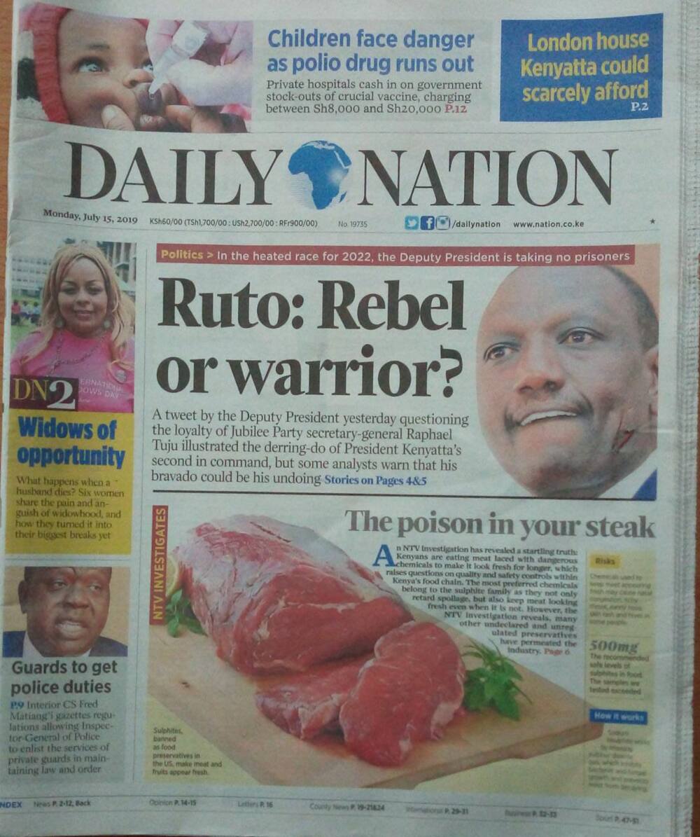 Kenyan newspapers review for July 15: Parents claim new curriculum may compel them to seek adult education