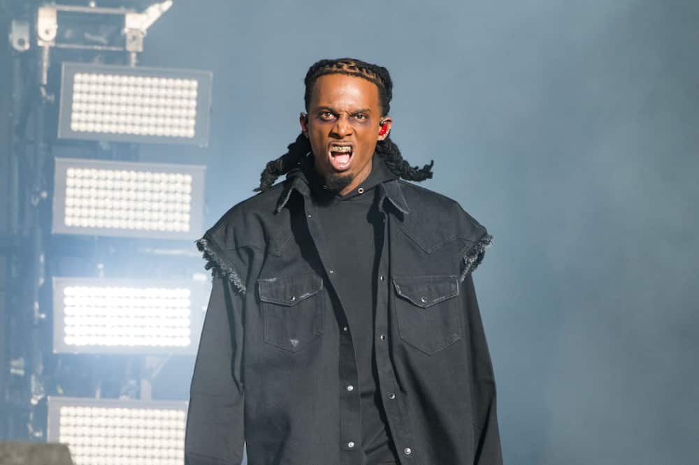 Playboi Carti performs on the main stage during Day 2 of Wireless Festival