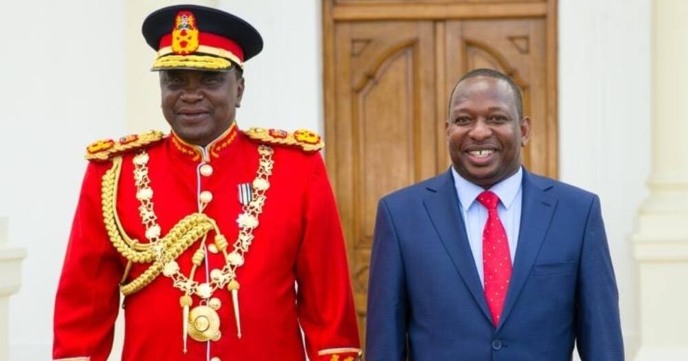 Mike Sonko at State House with president Uhuru Kenyatta. Photo: Mike Sonko.