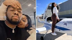 Man Spoils Lover with Luxuries for 1st Monthiversary, Hires Private Jet to Celebrate