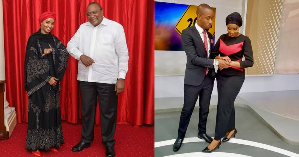 Standing Next to Power: Rashid Abdalla Proud of Lulu Hassan as She Poses with Uhuru Kenyatta