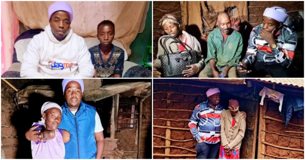 Karangu Muraya with the people he has helped