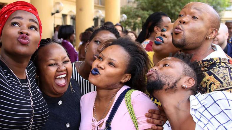 Thika: Residents frog march lesbian couple to police station after busting them kissing in public