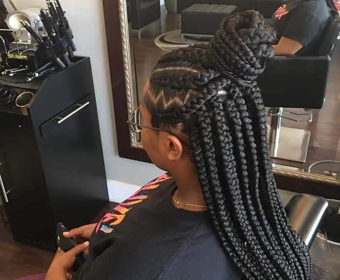 stitch braids ponytail