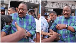 Uhuru Kenyatta Shows up in Mombasa Streets With Newly-Elected Governor Abdulswamad: "Mambo"